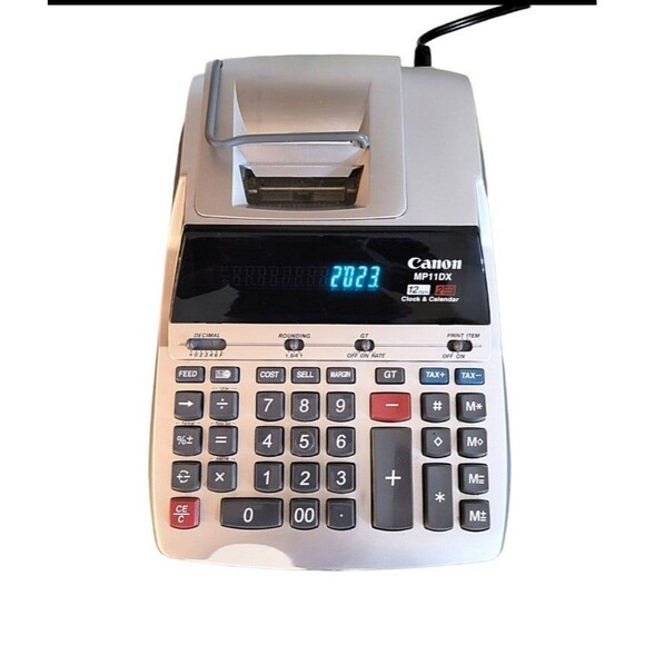 Canon MP11DX 12 Digits Printing Calculator Adding Machine-Tested - Picture 5 of 7